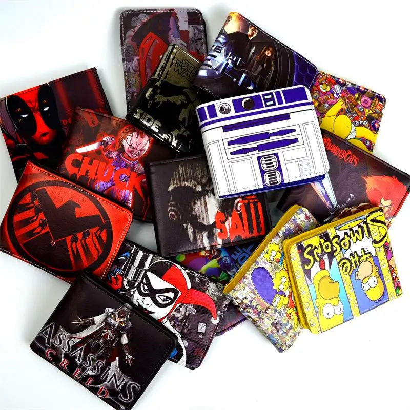 

cartoon wallet, zombie, Variety Hunger Games movie, a short multi-card bit minimalist cartoon wallet men and women