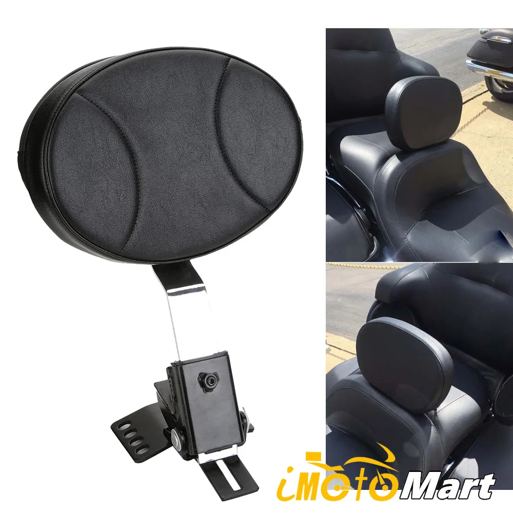 

Motorcycle Adjustable Plug In Driver Rider Seat Backrest Kit For Harley 97-16 Touring Electra Street Glide Road King 2015 2014
