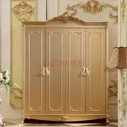 Четырехдверный шкаф современный европейский весь гардероб французский мебельный шкаф для спальни p10086