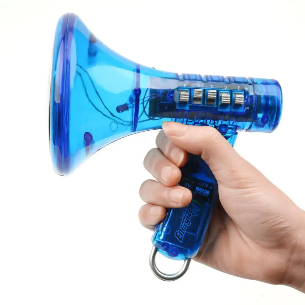 

10 Effects LED Flashing Amplifies Voice Changer Robot Loud Megaphone Kids Toy Voice Changer Speaker Education Toy