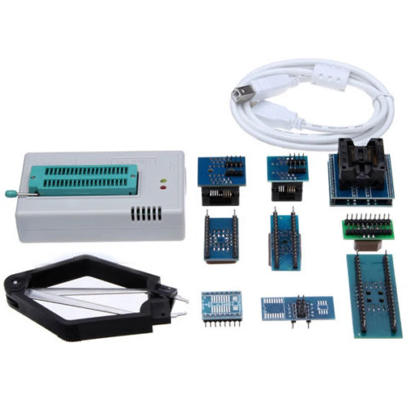 ELEG-Mini Pro TL866CS USB биос универсальный программатор комплект с адаптером 9 шт