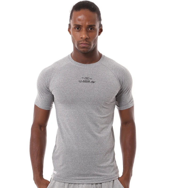 

ELI22 17998 Short-sleeved men's clothing compression tights clothes outdoor sports quick-drying stretch T-shirt Gym shirt 85