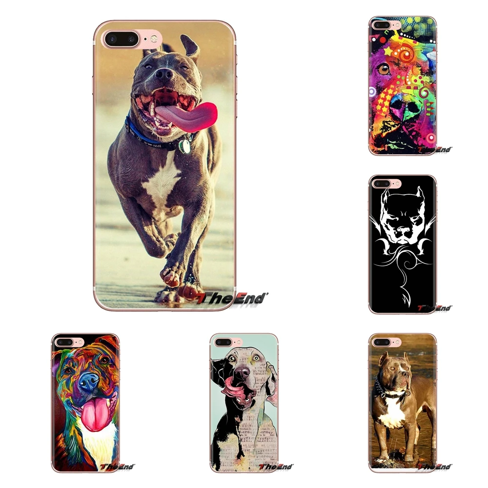 Pastel Puppy Pitbull Dogs Art Animal Silicone Phone Housing For Xiaomi Redmi 4A S2 Note 3 3S 4 4X 5 Plus 6 7 6A Pro Pocophone F1 |