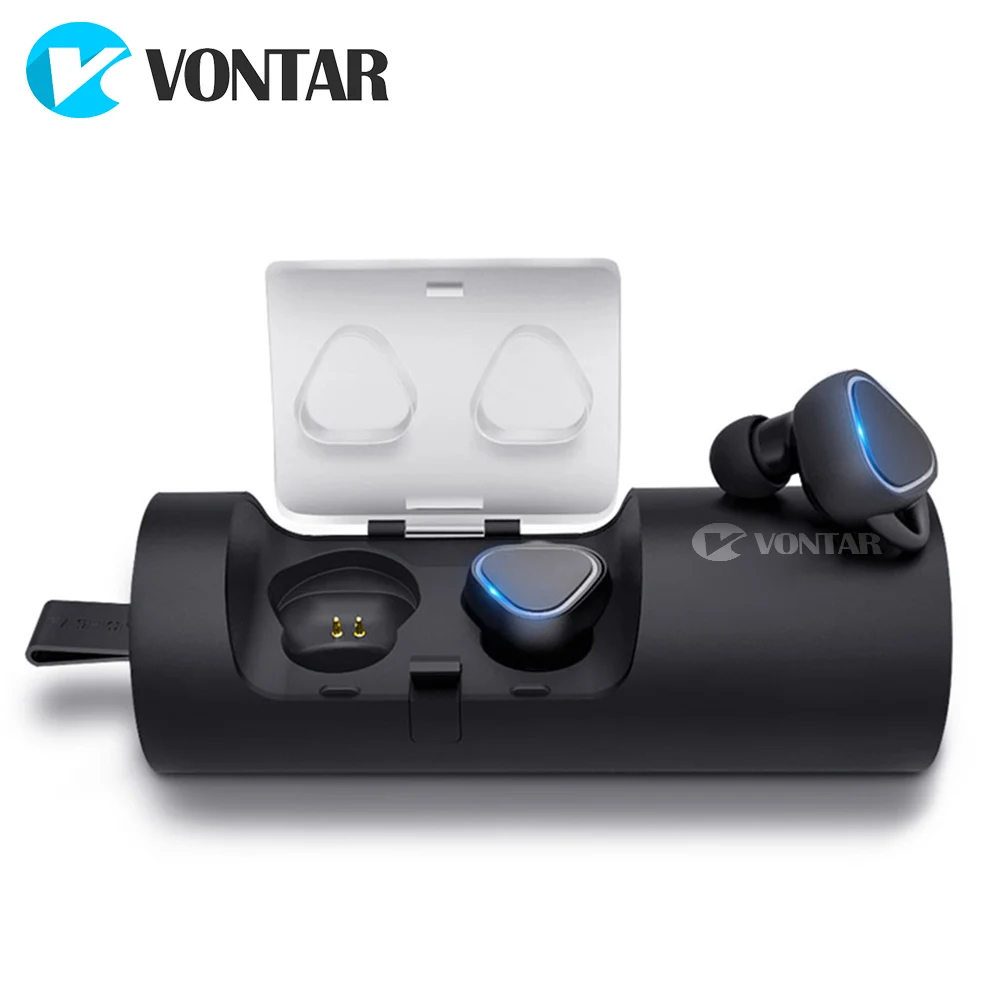Comprar VONTAR T7 TWS a prueba de sudor inalámbrico Mini auriculares gemelos auricular Bluetooth auriculares con caja de batería auriculares manos libres