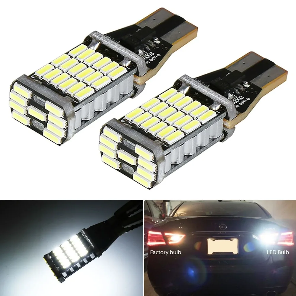 4 шт. T10 Светодиодные лампы супер яркие 1000Lm 6000K Led Canbus без ошибок 912 921 T15 AK 4014