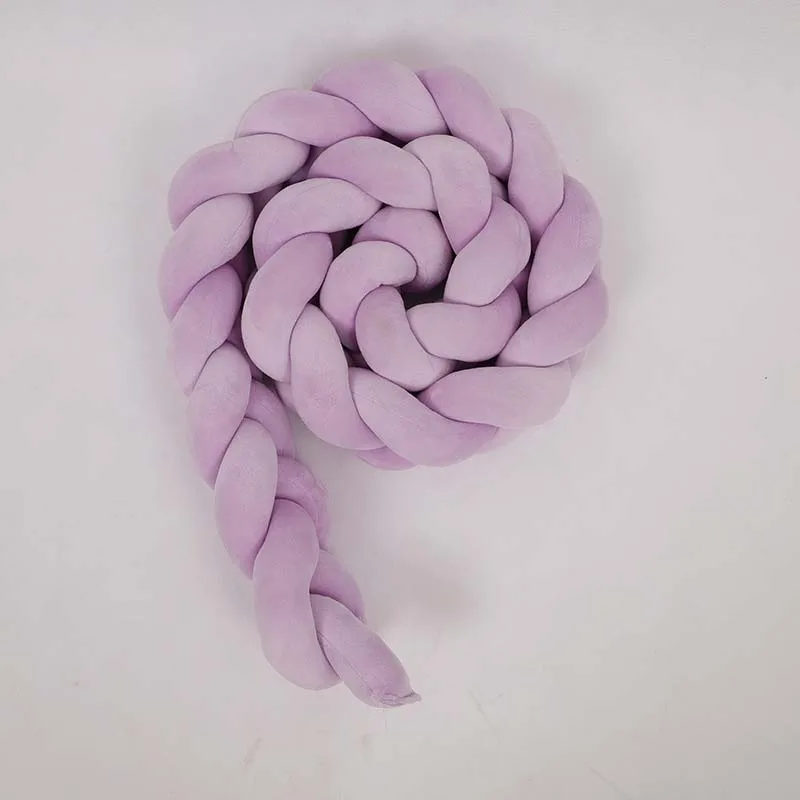 Мягкая подушка с узлом декоративные детские постельные принадлежности простыни плетеная кроватка бампер узел подушка для дома Декор - Цвет: purple