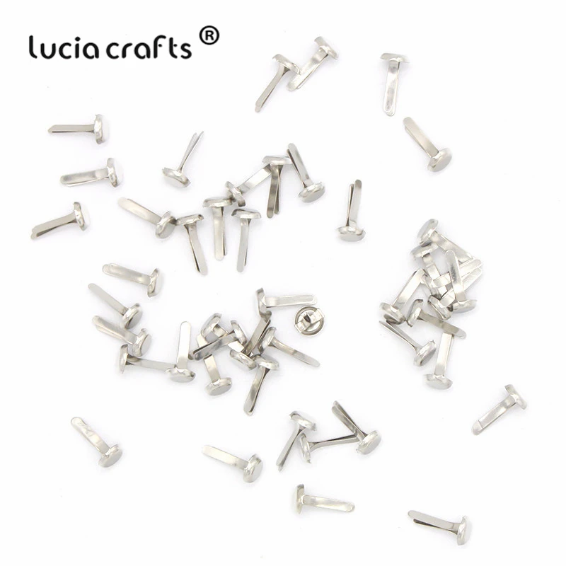 Lucia crafts 100 шт. Круглые Железные штифтики для скрапбукинга украшение крепеж Brads DIY