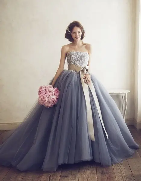 Vestidos De Noiva 2017 Purple Wedding Dress Tulle Bridal Gown Vestidos De Noiva 2017 Purple Wedding Dress Tulle Bridal Gown Princess Gowns Long Robe Mariage In Dresses From Weddings Events On