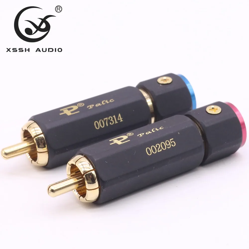 Banhado a Ouro Tomada de Áudio Jack para 4 Pces Yivo Hi-end Alta Fidelidade Não-soldagem Ródio Bronze 62% Cobre 9mm Macho Rca Conector Cabo 8 - Image 2