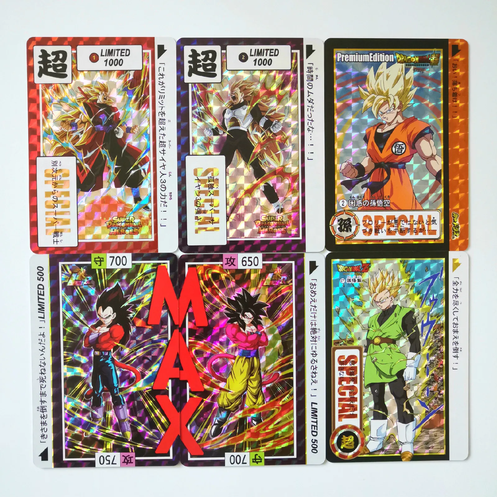 

45pcs Brol Super Dragon Ball Heroes Battle Broli Gogeta Ultra Instinct Goku Vegeta Super Game Collection Anime Cards