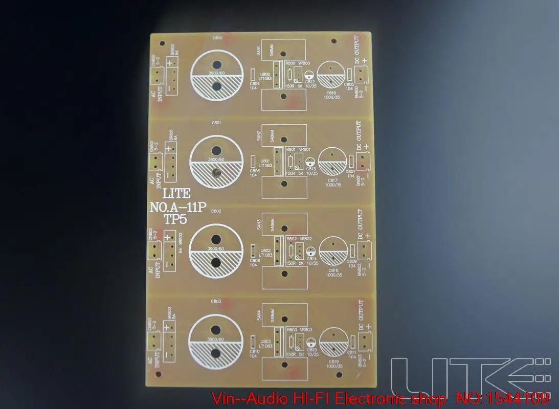 

1PCS VIN TP5 power supply board 5V ~ 35V adjustable air board PCB FREE SHIPPING