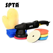 SPTA полировщик 5 дюймов двойного действия полировщик автомобиля полировальный станок инструмент Авто Мини-коврик орбитальный автомобильный полировальный станок воск шлифовальный DA 15 мм