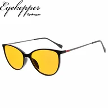 DSDT1785 Cateye style 97% синие блокирующие очки для чтения, темно-оранжевые линзы с антибликовым покрытием компьютерные Ридеры