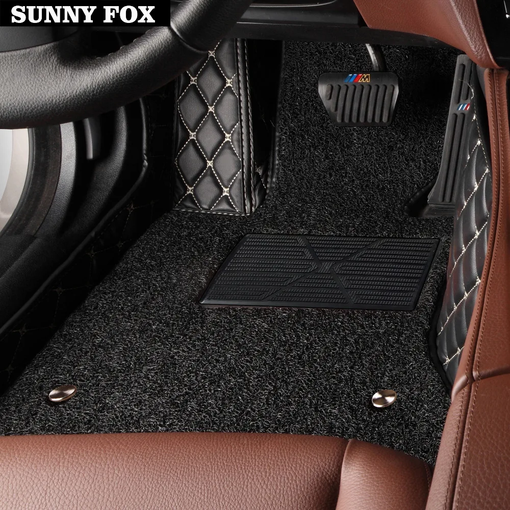 SUNNY FOX Car floor mats for Nissan Rouge X trail Murano Sentra Sylphy