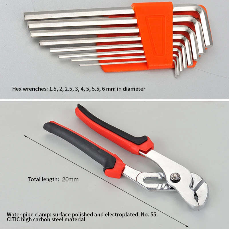 110/43 шт. Трещоточный ключ, набор ручных инструментов, набор комбинированных розеток, адаптер, набор гаечных ключей, набор обычных домашних гаечных ключей, набор инструментов