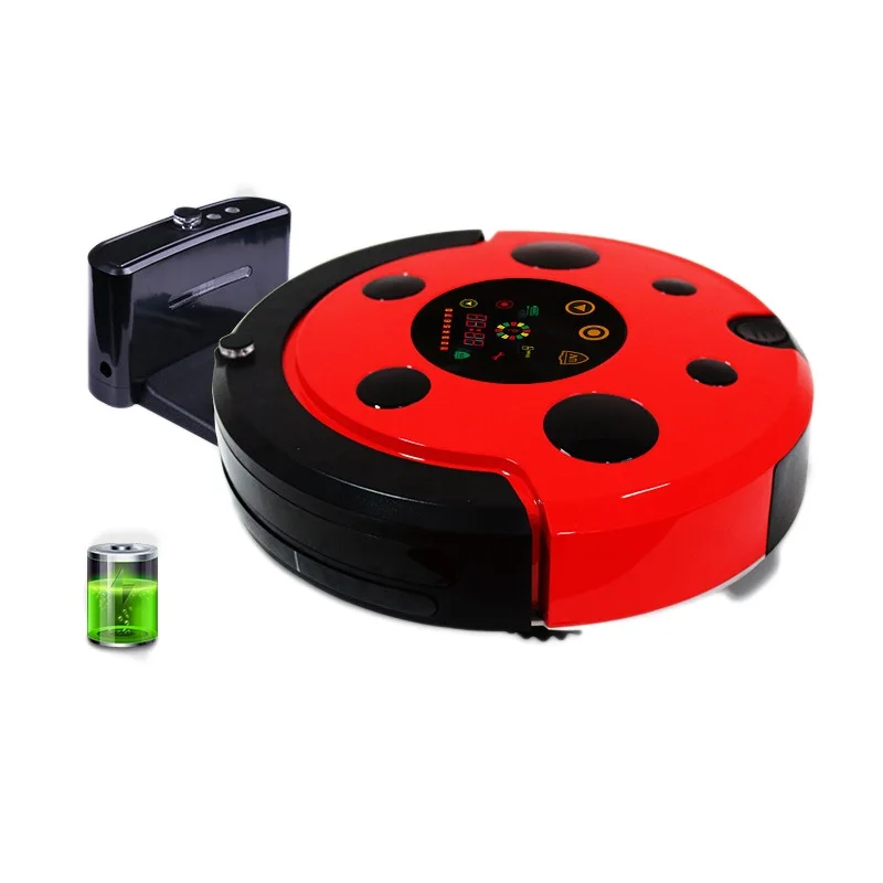 Vacuum Robot Home Cleaner 1000 Pa Strong Auto Charge Dry and Wet Mop Water Tank GPS Clean Route