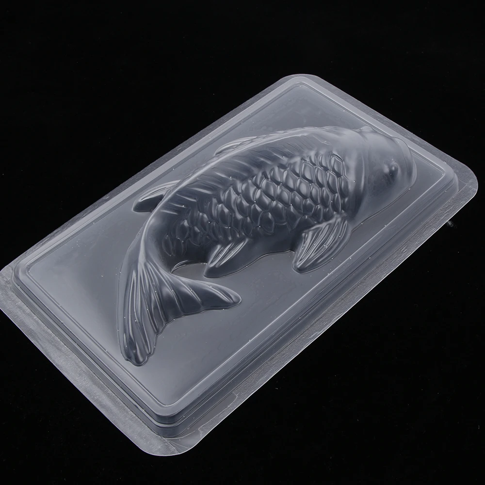 3D Plastic Koi Carp Fish Rice Cake Chocolate Mould Jelly Handmade Sugarcr gS