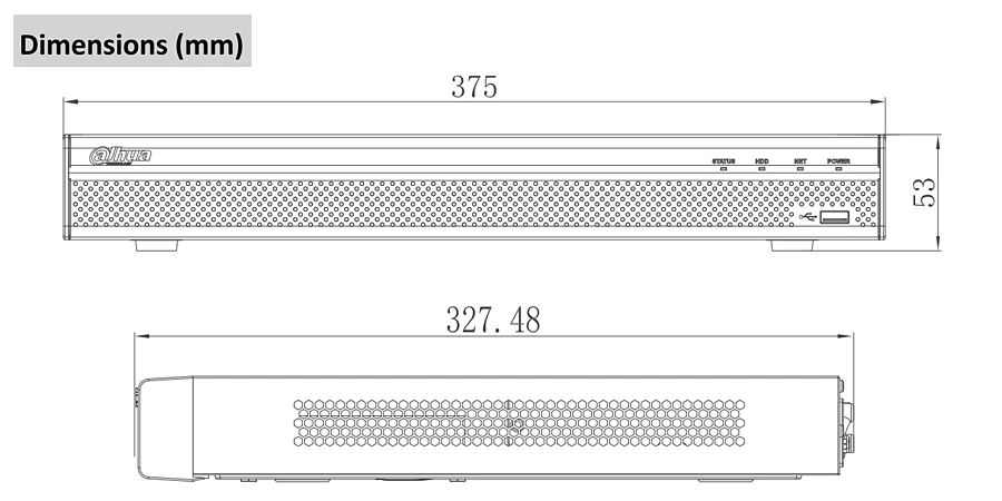 Sale Original Dahua NVR4208-8P-4KS2 8 Channel 1U 8PoE 4K&H.265 Lite Network Video Recorder with  Support IPC UPnP, 8PoE ports 1