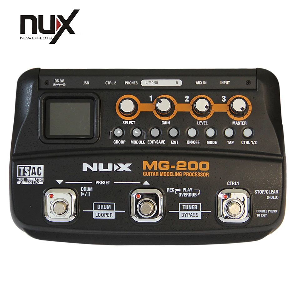 

NUX MG-200 Modeling Guitar Effects Processor Multi Effectors Electric Guitar Accessories