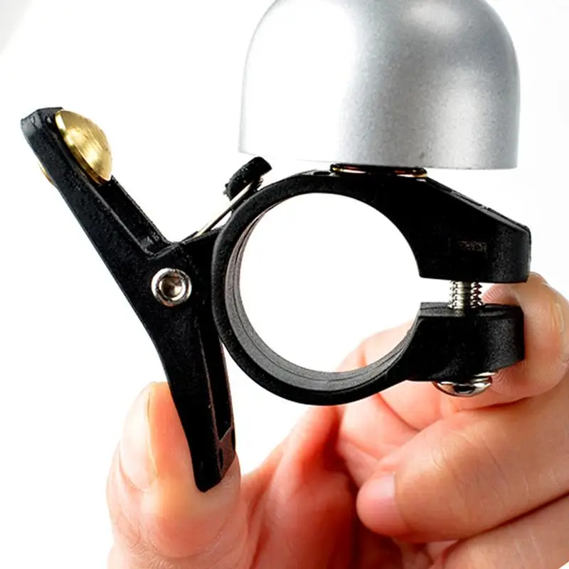 For Safety Cycling Bicycle Handlebar Metal Ring Black Bike Bell Horn Sound Alarm Bicycle Accessory Outdoor Protective Bell Rings
