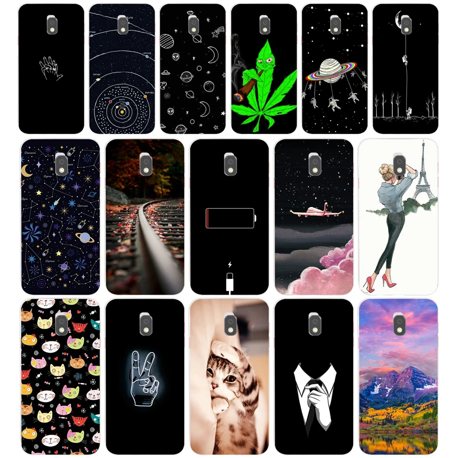 

H Phone Case For Samsung Galaxy J7 2017 J730F EU Version Case Soft TPU Silicone Back Cover for Samsung J7 2017 J730F Cover Coque