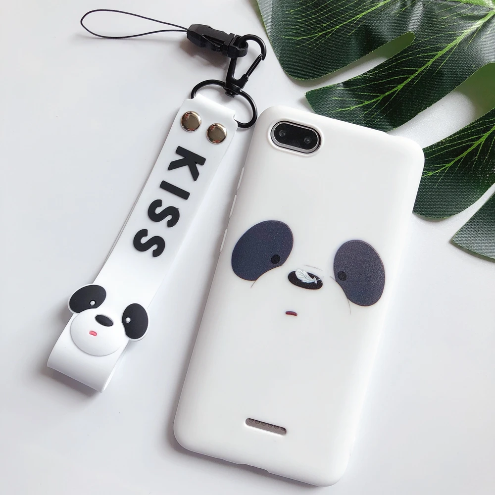 Красный mi GO чехол s on для Xiao mi Redm 6A чехол Kawaii Ремешок силиконовый для etui Xiao mi Redm 6A 5A 4X Xio mi A1 A2 чехол для телефона - Цвет: F2