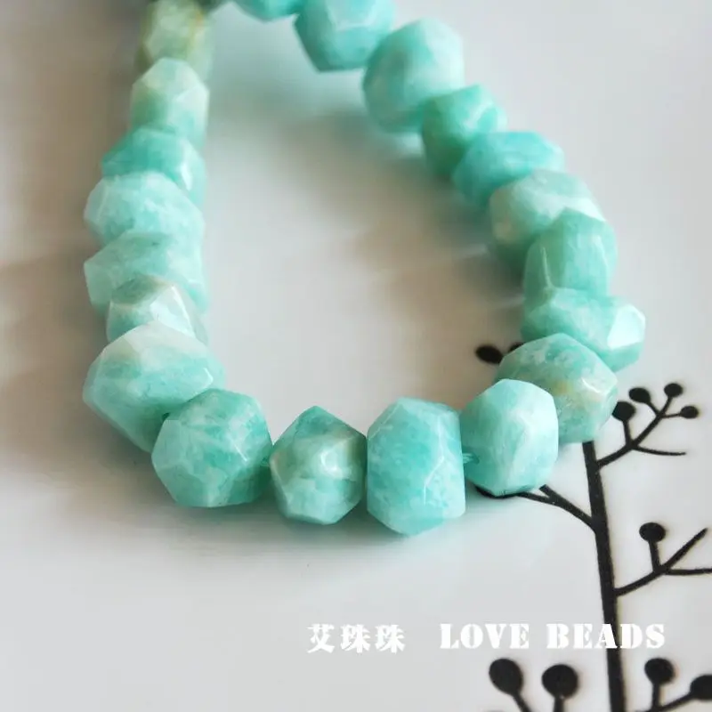 

natural blue amazonite large nuggets diy materials bracelet necklace earrings making jewelry craft findings handmade materils-