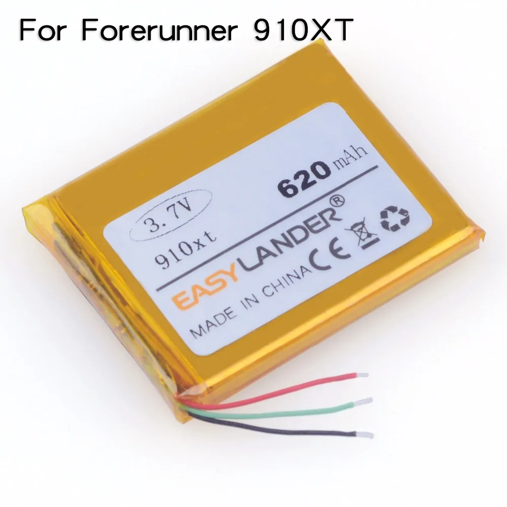 Easylander Replacement 3.7V 620mAh  Battery For Garmin Forerunner 910xt Running/Triathlon cycling GPS smart watch 361-00057-00