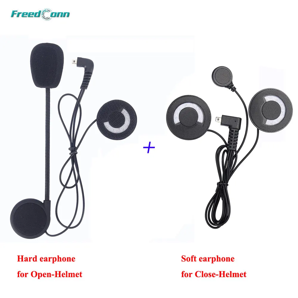 

2Pcs/Lot Freedconn Hard +Soft Earphone Earpiece for FDC-01VB T-COMVB TCOM-SC COLO TCOM-02 Helmet Intercom Headset Accessories