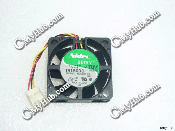 Подлинный для Nidec TA150DC H35003-57 DC5V 0.37A 3pin 3wire 4015 40X40X15MM охлаждающий вентилятор |