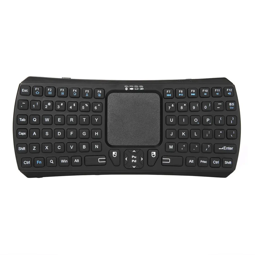 

2pcs Ergonomic Design Mini Portable Wireless 10m Remote Bluetooth Keyboard with Multi-Touch Pad Mouse for Windows Android iMac