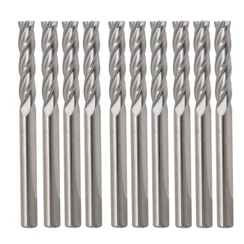 

10pcs End Mill Cutter 4 Flute Shank Blade For Acrylic PVC and hard wood 15mm