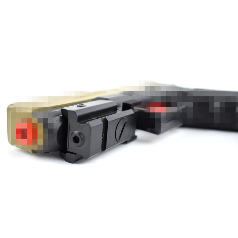 Тактическая охотничья оптика мини Красный лазерный прицел+ X100 светодиодный фонарик комбинированный Glock 17 19 22 23 31 32 оружейные фонари для 20 мм рельс