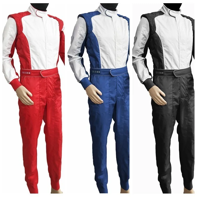 

VOLSON Top Quality One Piece Two Layer Waterproof Karting Race Suit (Customized) Racing drive Suit Kart Suit For Man And Women