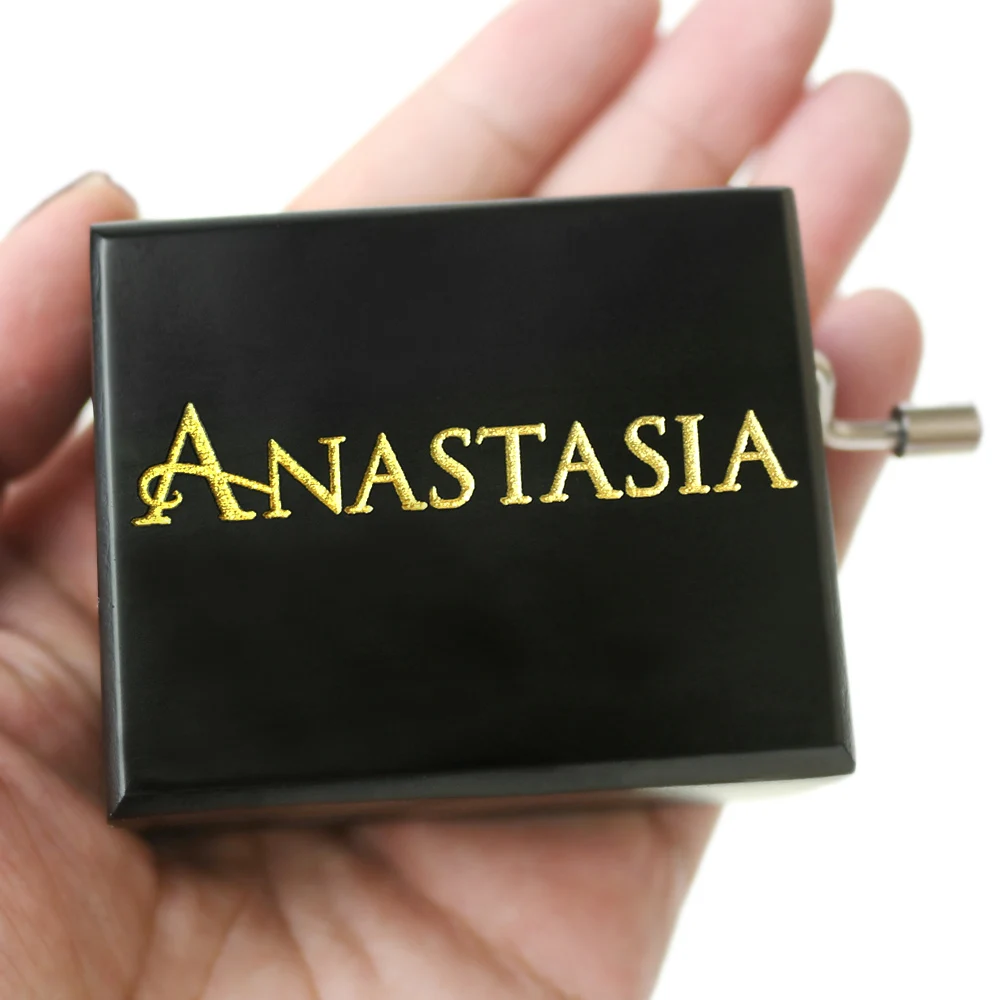 

Sinzyo Carved wooden hand crank Anastasia Musical Box Wood Carved Mechanism Gift For Christmas Valentine's day, Birthday