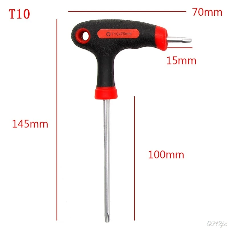 Т-образная рукоятка Torx и шестигранный ключ Отвертка Инструмент T10/T15/T20/T25/T30/T40