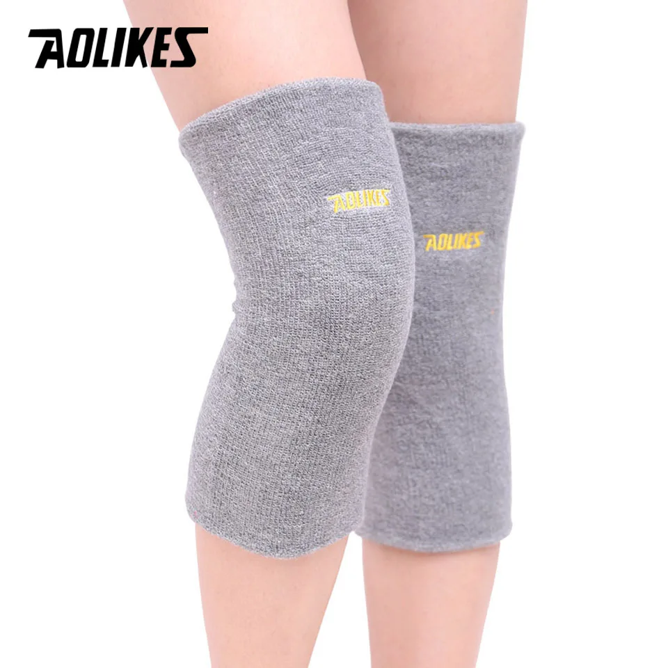 AOLIKES 2PCS/Lot Knee Support Brace Leg Arthritis Injury Gym Sleeve Elasticated Bandage Kneepads Volleyball Cylcing Knee Protect