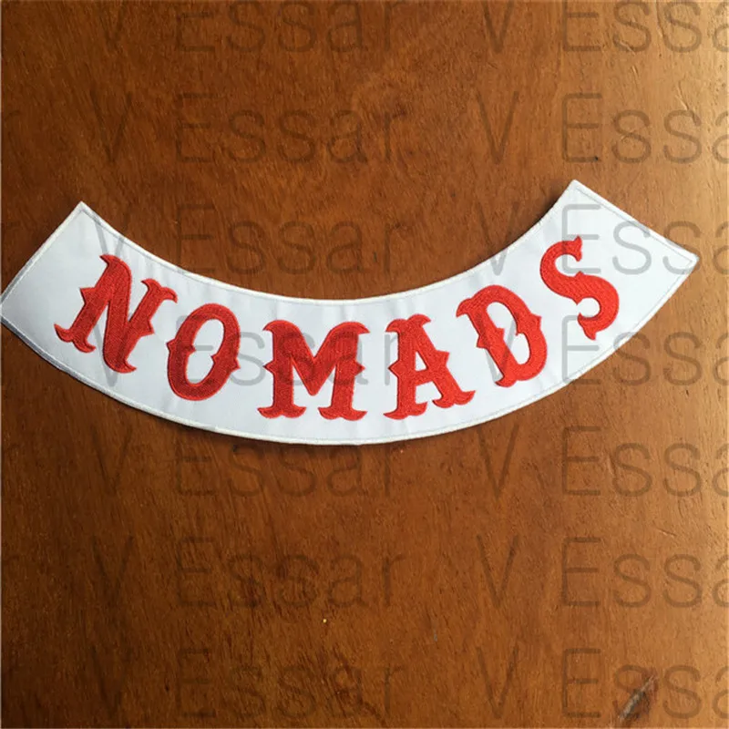 Тканевые нашивки NOMADS с вышивкой нижней части для куртки 30x7 см|embroidery patch|cloth patchpatches