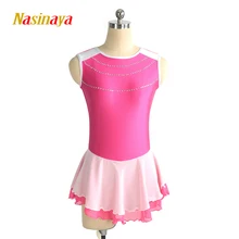 Nasinaya фигурное катание платье Индивидуальные соревнования льда юбки для конькобежцев для девочек женщин дети гимнастика представление прекрасный