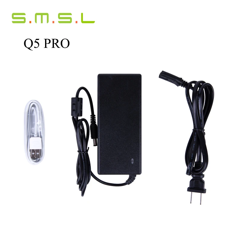 SMSL Q5 Pro 45 Вт* 2 HiFi 2,0 чистый мини домашний цифровой аудио усилитель мощности 24 бит/96 кГц USB DAC/оптический/коаксиальный с пультом дистанционного управления