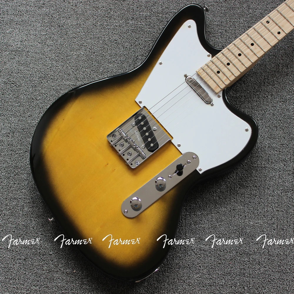 2018 горячие продажи/2 цвета Sunburst/6 струнная электрогитара/22 лада/вырез