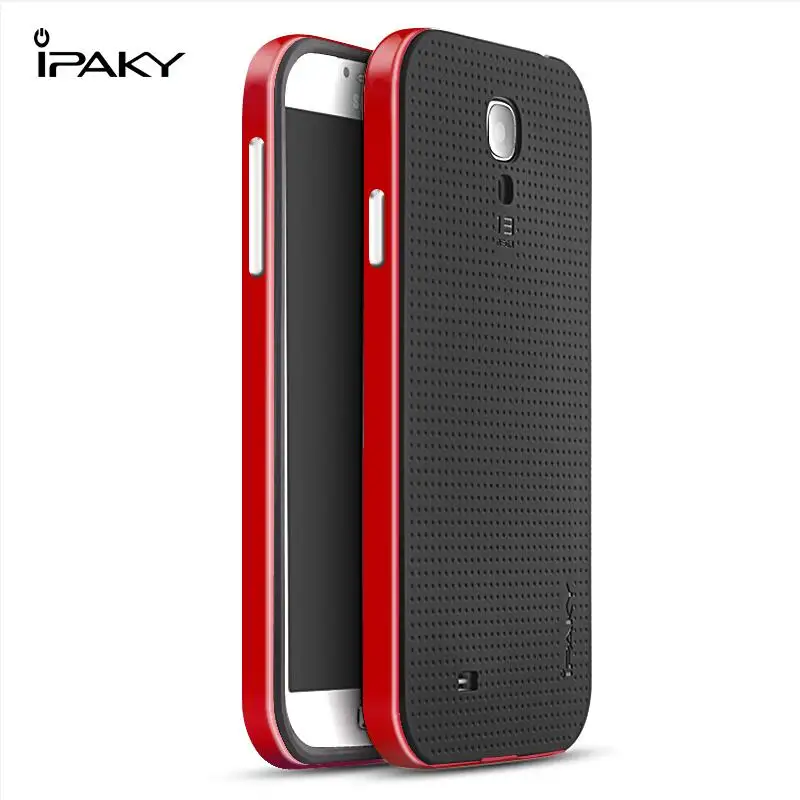 Высококачественный брендовый Чехол ipaky для samsung galaxy S4, силиконовый чехол для телефона galxy S4, все цвета - Цвет: Red
