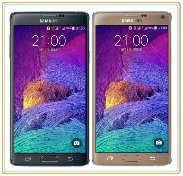 Samsung Galaxy Note 4 N910A разблокированный 3G и 4G GSM Android мобильный телефон четырехъядерный 5," 16 МП 32 Гб wifi gps