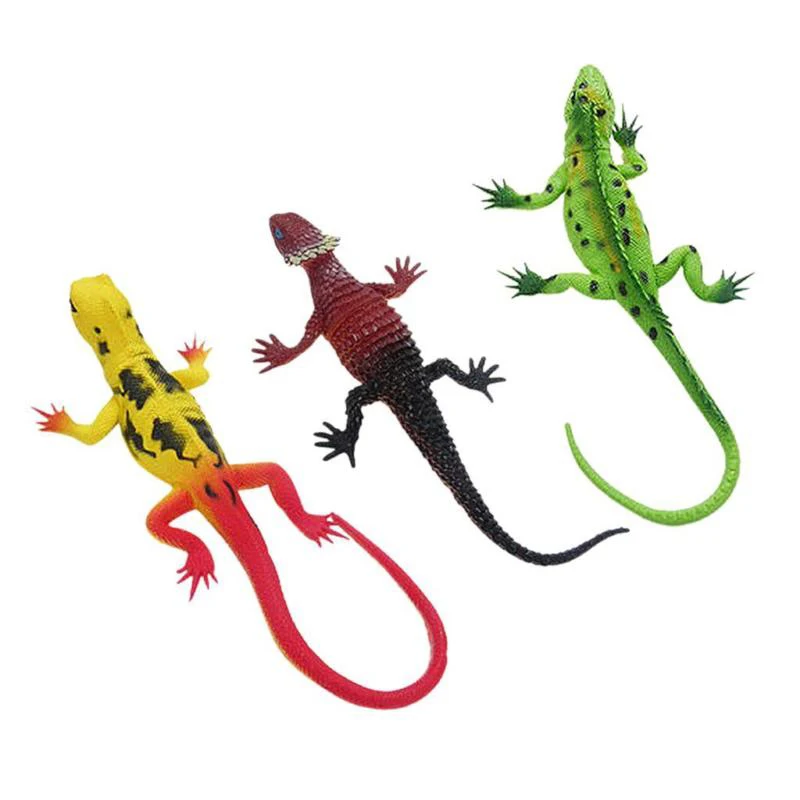 

display toy Animal modle Collection Prop Rubber Lizards teaching Props gift for kid Toy joke Practical Vivid