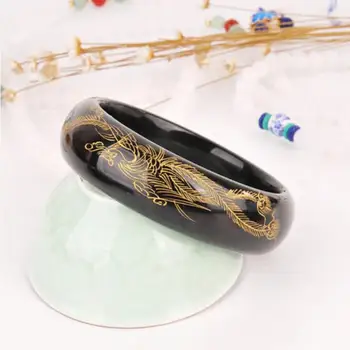 

Natural Xinjiang Moyu Bangle Goldfish Peony Phoenix Butterfly Jade Bracelet Exquisite jade sent mom to send girlfriend