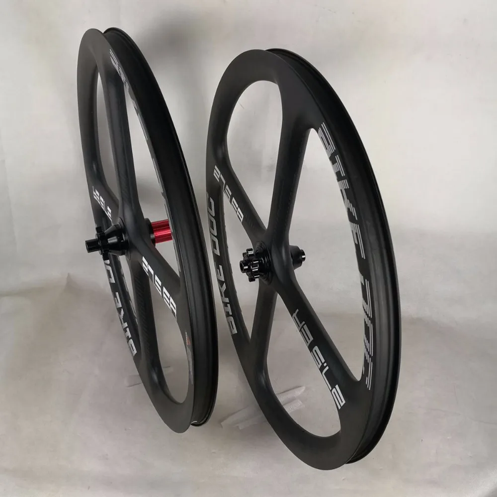 Cheap BIKEDOC 650B Carbon MTB Wheelset Chinese Sticker MTB 4 Spoke Wheel 4
