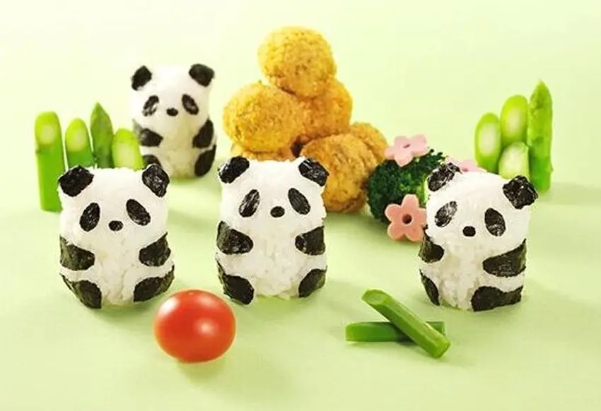 Милая панда суши плесень Мини DIY Форма для приготовления онигири ударные