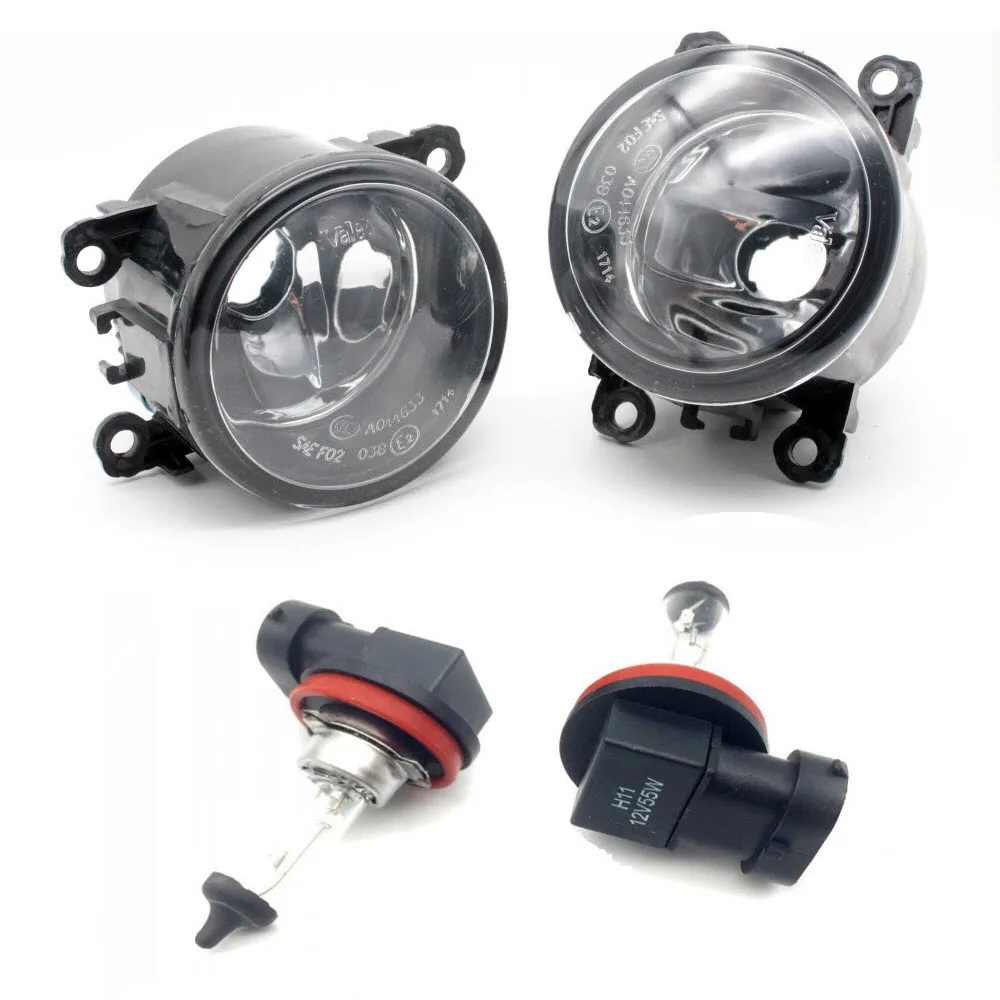 

EEMRKE for Acura ILX RDX TL TSX for Fiat 500L Panda Punto EVO 12V 55W Halogen LED Car Fog Lamp Lights E2