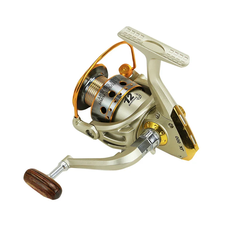 

Newly Metal Spinning Fishing Reel 12 Bearings JX1000-7000 Line Winder Speed Ratio BF88