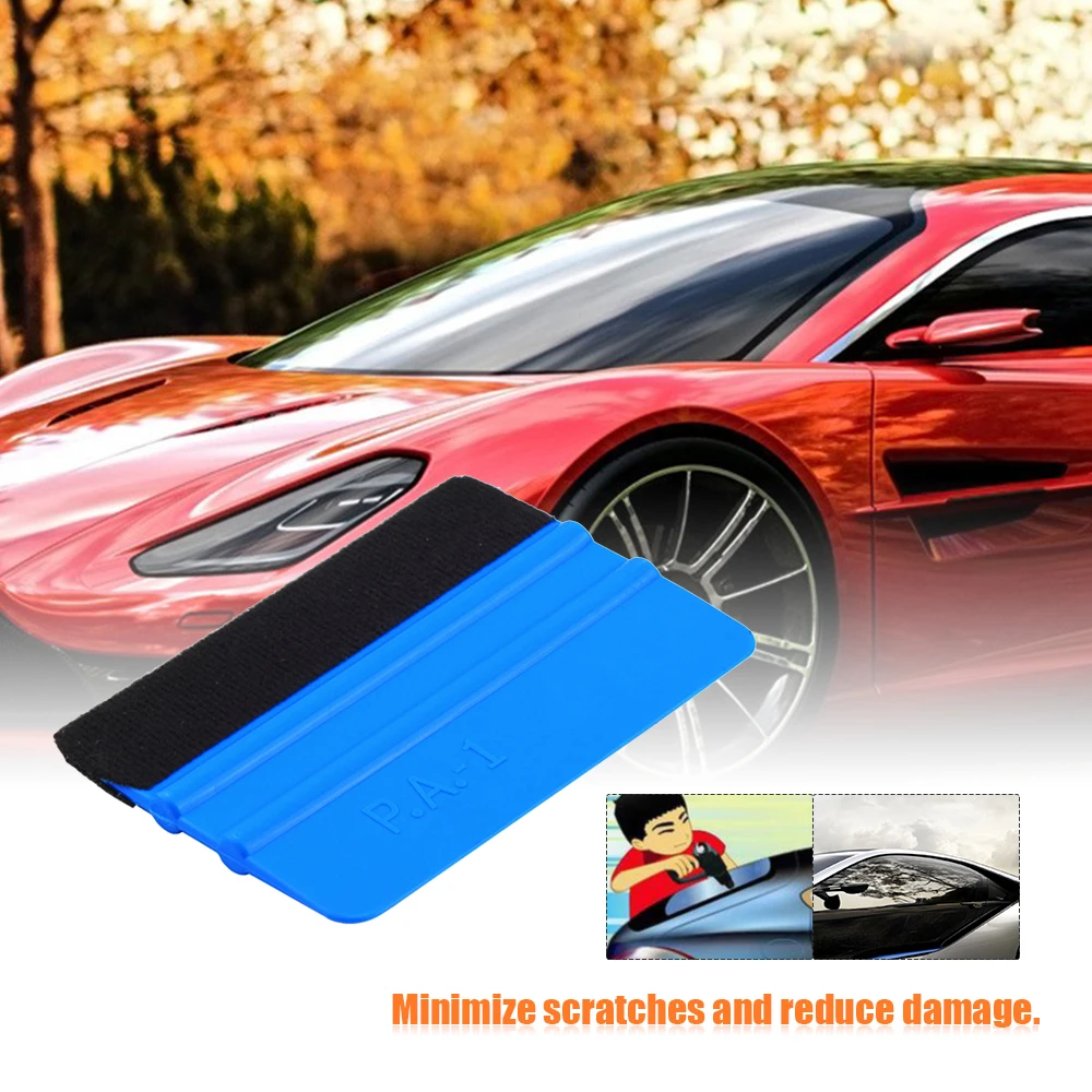 Новейший 99X72 мм войлочный край Squeegee автомобильный винил приложение для переноса инструмент скребок наклейка для автомобиля фольга квадратный Скрап автомобиль-Стайлинг